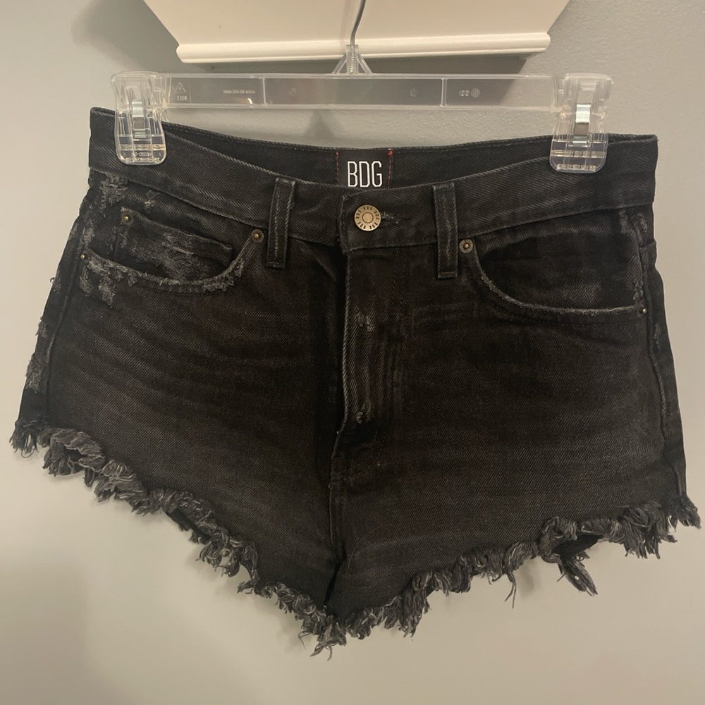 Urban outfitters black jean shorts